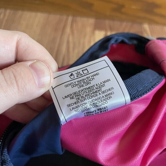 Adidas Pink Navy Logo Workout Travel Shoulder Strap Small Diablo Duffel Gym Bag - Picture 9 of 9